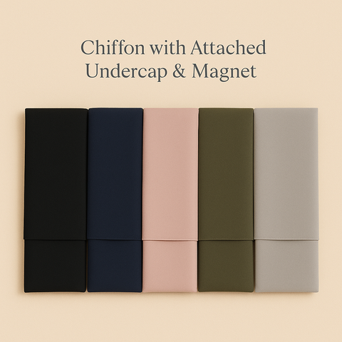 Chiffon With Undercap & Magnet